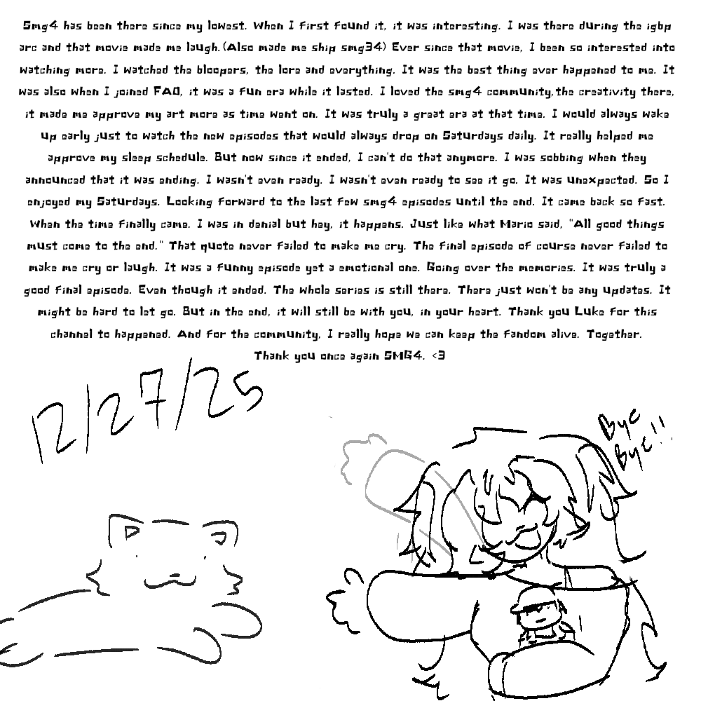 mvchij's tweet photo. one last message for smg4 before I log out </3 https://t.co/SWViGGoShN