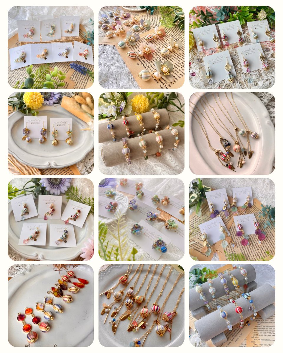 #2025年の集大成を見てください
沢山の巻き玉アクセサリーを作って出展した一年でした💪🏻