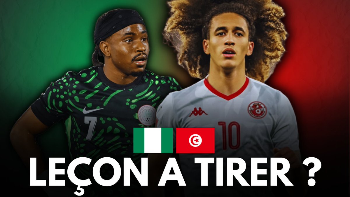 📢 Un choc plein d'enseignements entre le Nigéria et la Tunisie ? (3-2) 🇳🇬🇹🇳

Notre analyse de #NGATUN est disponible en replay #CAN2025 🔍

Lien juste en dessous ⬇️

🗣️ <a href="/enzopailot/">Enzo Pailot</a> / <a href="/sacha_ory_/">sacha_ory_</a> / <a href="/Simon_Frontout/">Simon</a>