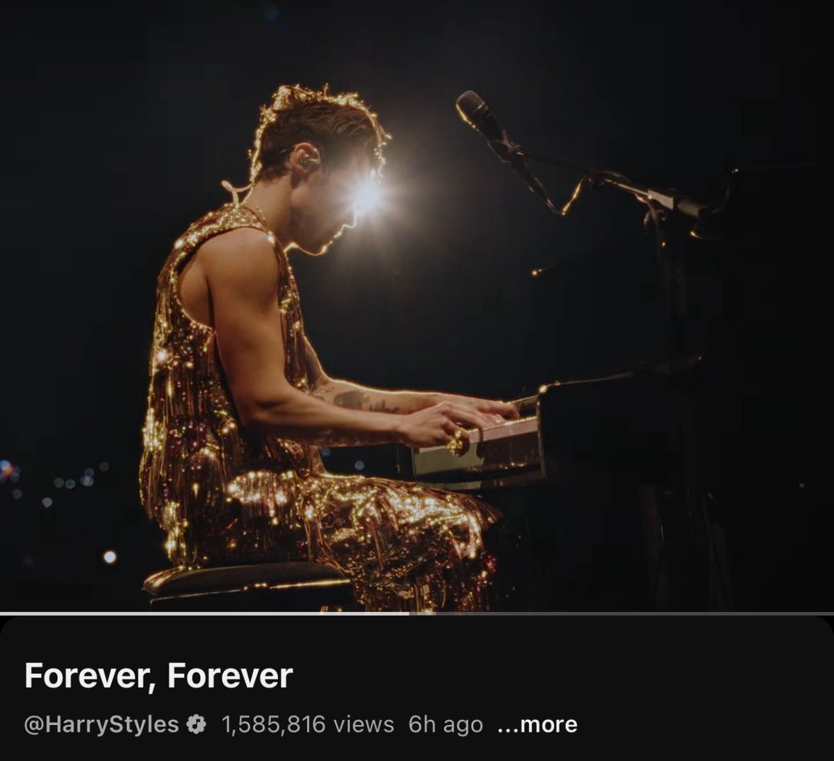 concertleaks's tweet image. Harry Styles’ “Forever, Forever” has surpassed 1,500,000 views without any official announcement!