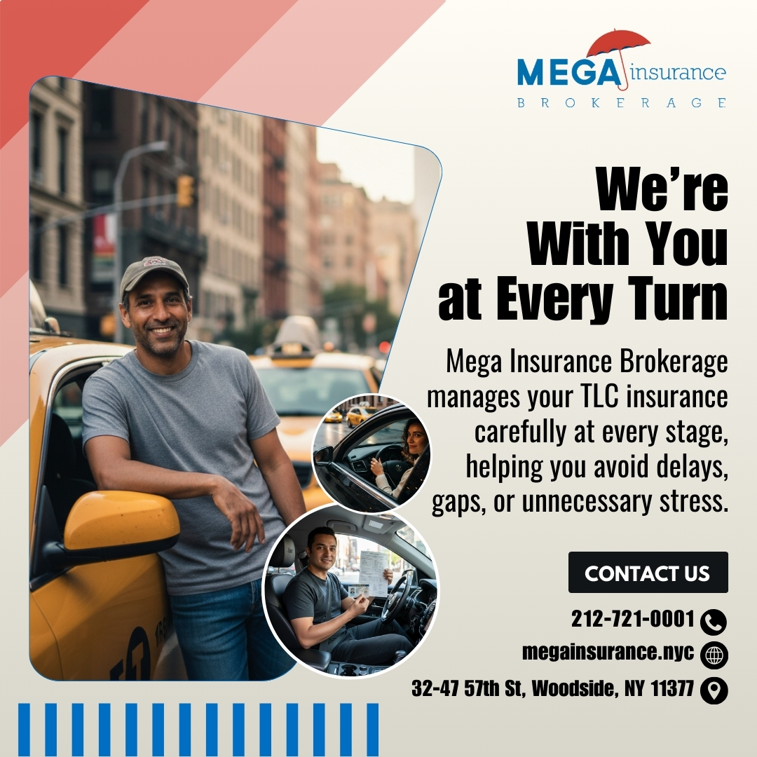MegaInsureNYC's tweet image. We’re With You at Every Turn.
Mega Insurance Brokerage manages your TLC insurance carefully at every stage, helping you avoid delays or unnecessary stress.

📍 32-47 57th St, Woodside, NY 11377
📞 +1 212-721-0001
🌐 megainsurance.nyc
#megainsurancebrokerage #TLCInsurance