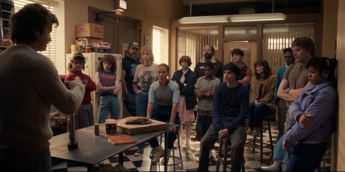 This is the last time we see all the characters together… 
#StrangerThings5