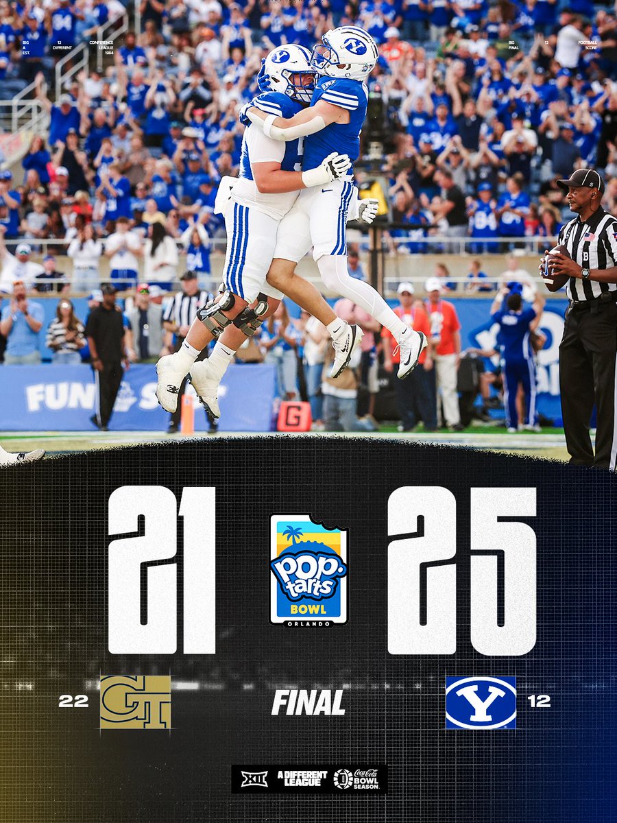 Big12Conference's tweet image. THOSE COUGS ARE CRAZY GOOD 🤪

#Big12FB | @BYUfootball