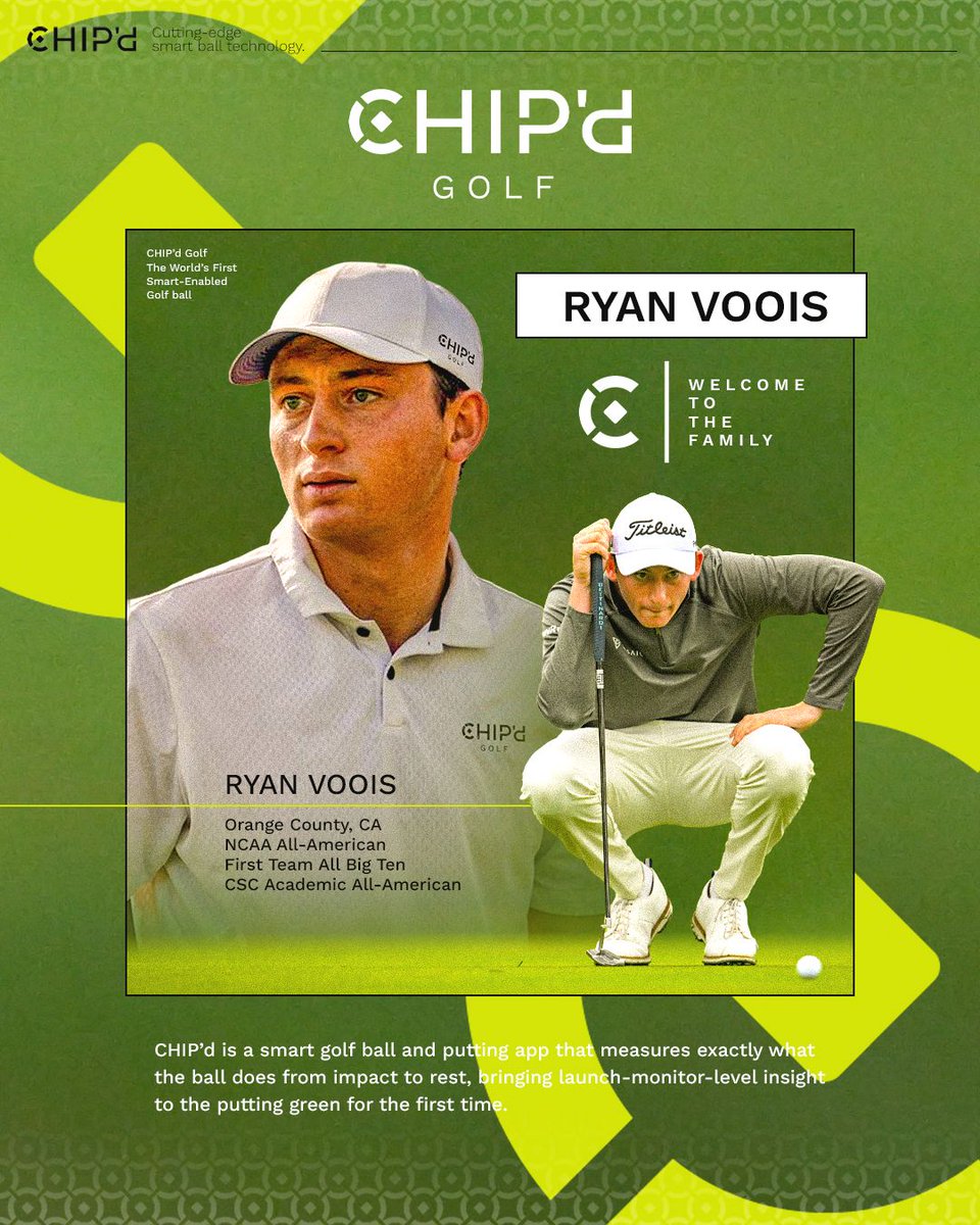 chipd_sports's tweet image. 𝗘𝗹𝗶𝘁𝗲 𝘁𝗮𝗹𝗲𝗻𝘁 𝗺𝗲𝗲𝘁𝘀 𝗰𝘂𝘁𝘁𝗶𝗻𝗴-𝗲𝗱𝗴𝗲 𝗽𝘂𝘁𝘁𝗶𝗻𝗴 𝘁𝗲𝗰𝗵📈

Welcome @ryanvoois to the CHIP’d family 🤝 Let’s roll.

#CHIPdSports