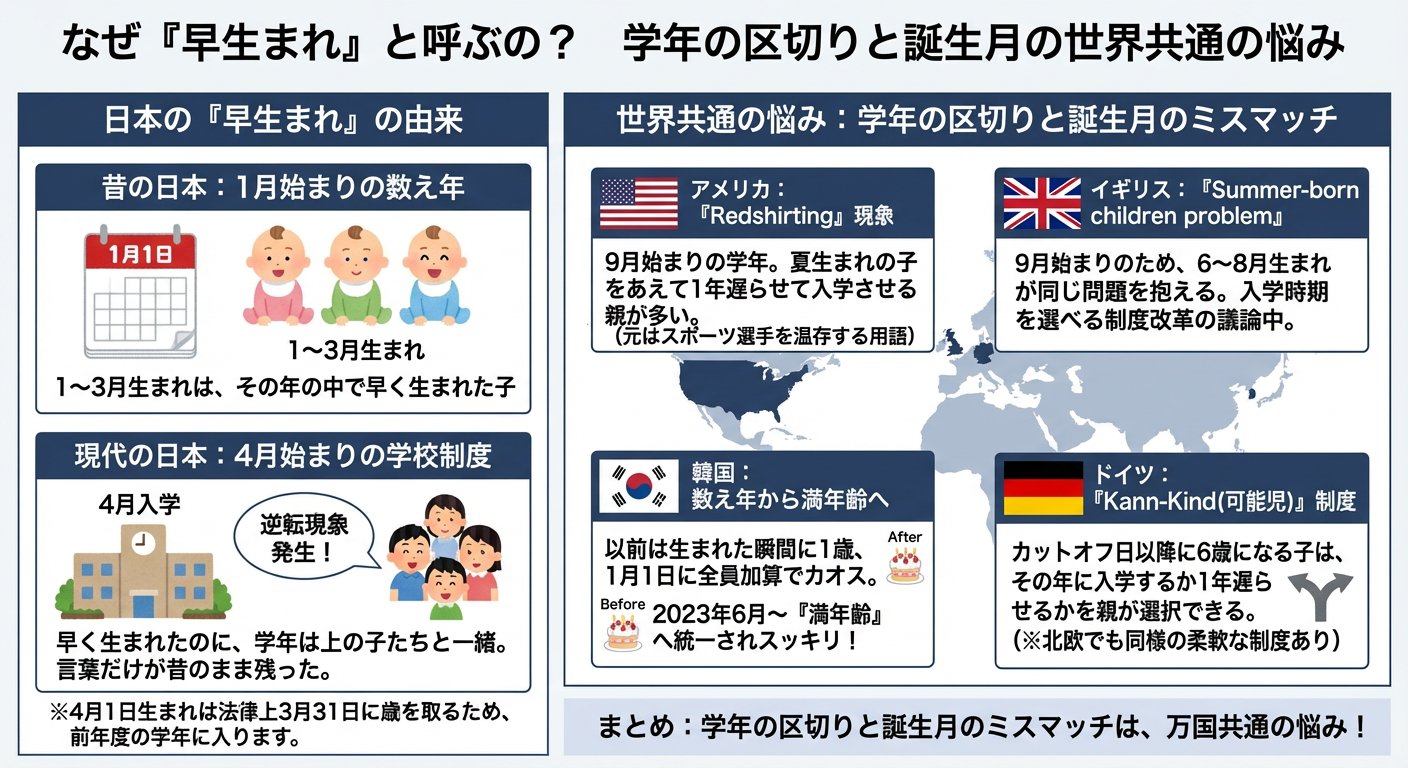 4月1日生まれ 学年 選べる なぜ