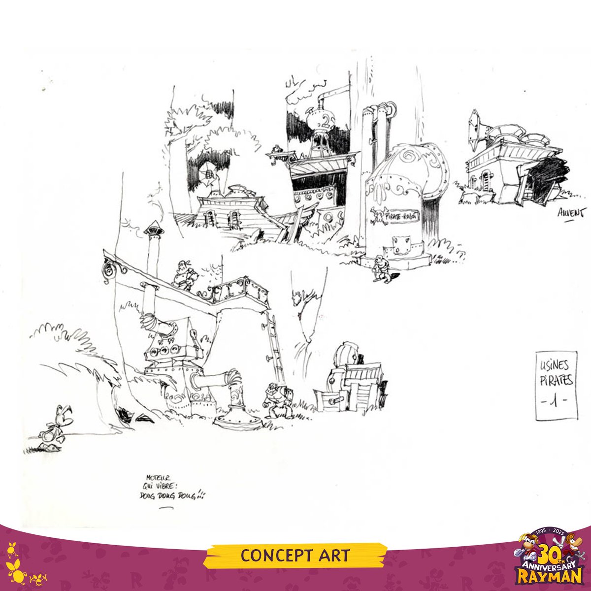 RaymanGame's tweet image. Okay, the last of the concept art for Rayman 2 that we managed to find! Thanks for all your love on these! ❤️