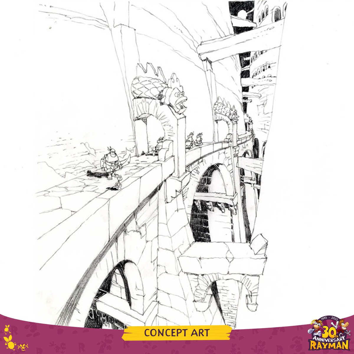 RaymanGame's tweet image. Okay, the last of the concept art for Rayman 2 that we managed to find! Thanks for all your love on these! ❤️