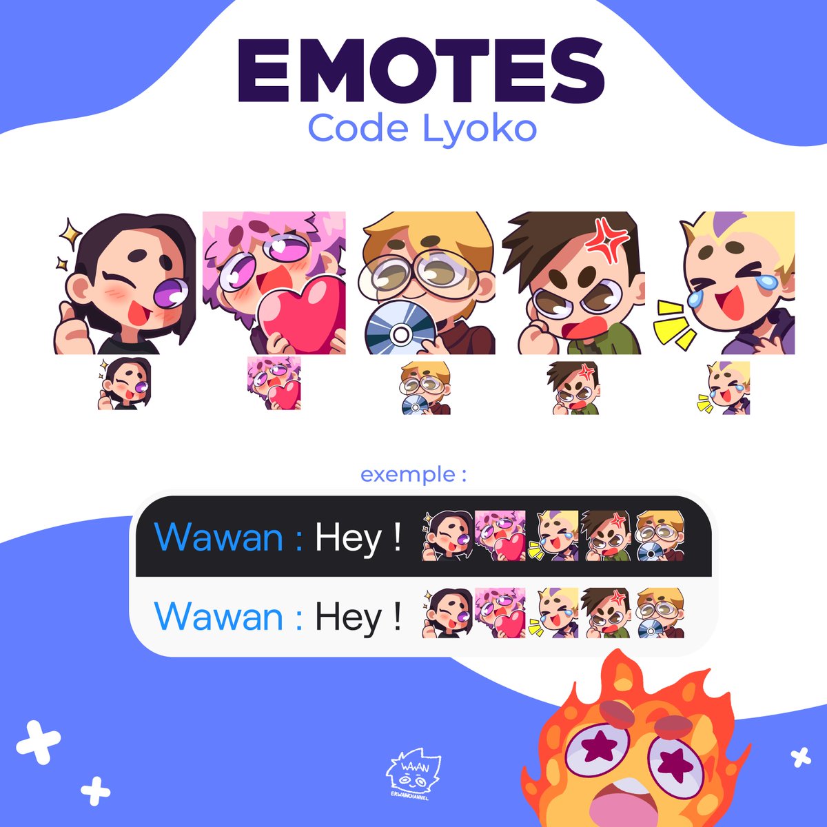 Commande d'emotes Code Lyoko ! 🤩
Très fun a faire !
Vous voulez votre pack ? 
Mes DM sont ouvert 💛
