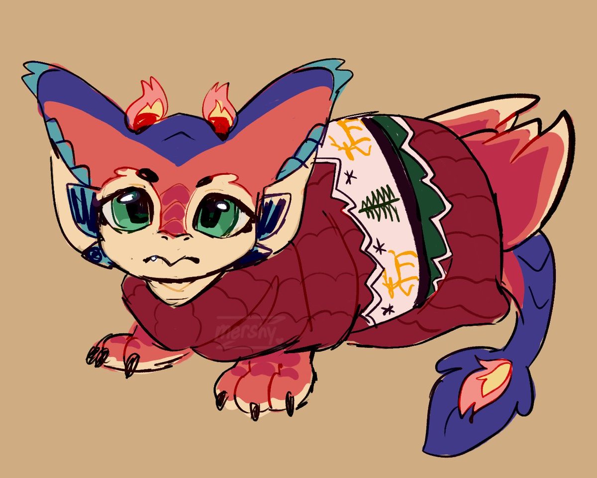 mershyz's tweet image. Chrimas smolder… but it’s actually my cat