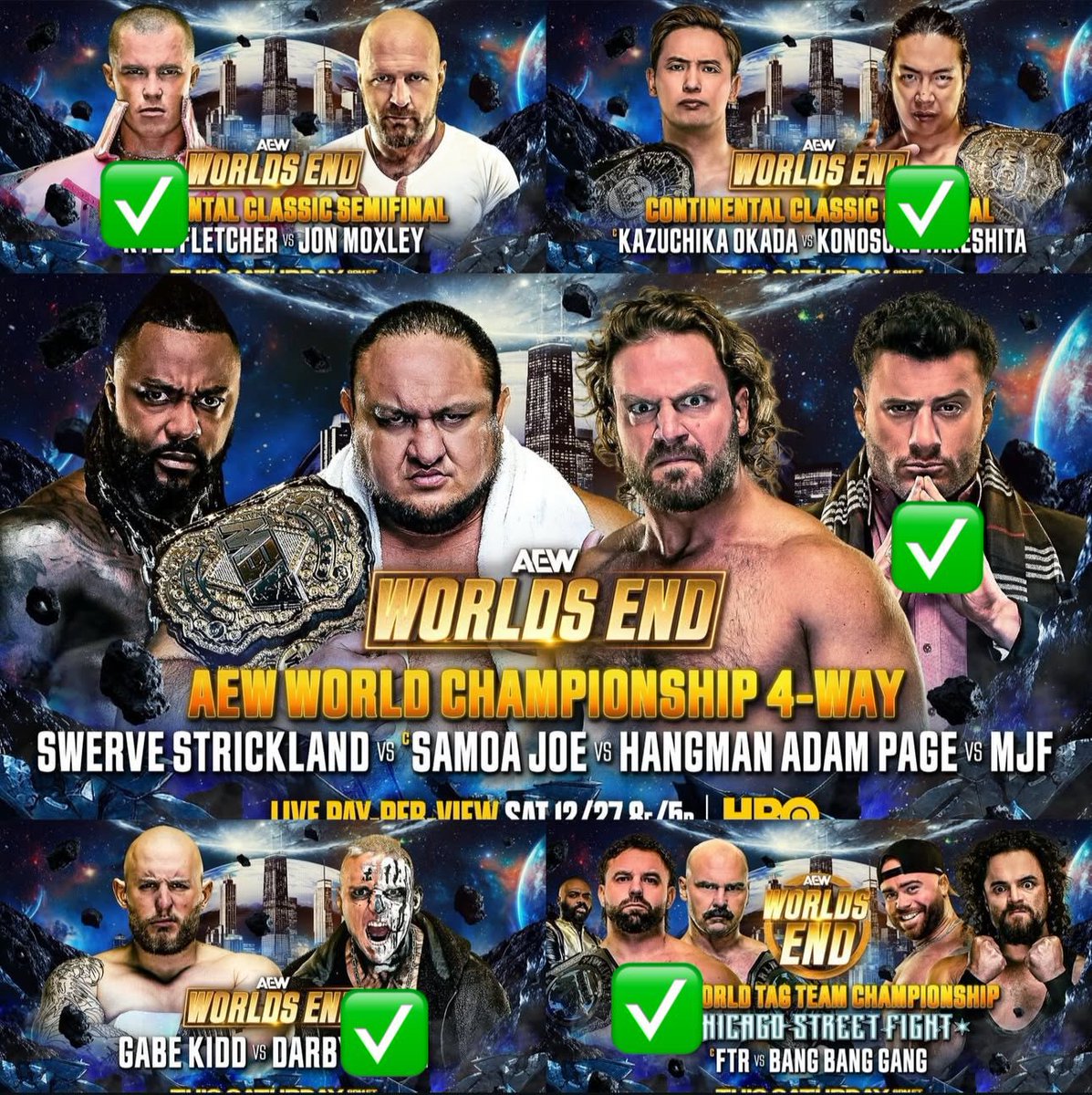 Sayed_AEW's tweet image. توقعاتي اليوم 🔥
 #AEWWorldsEnd