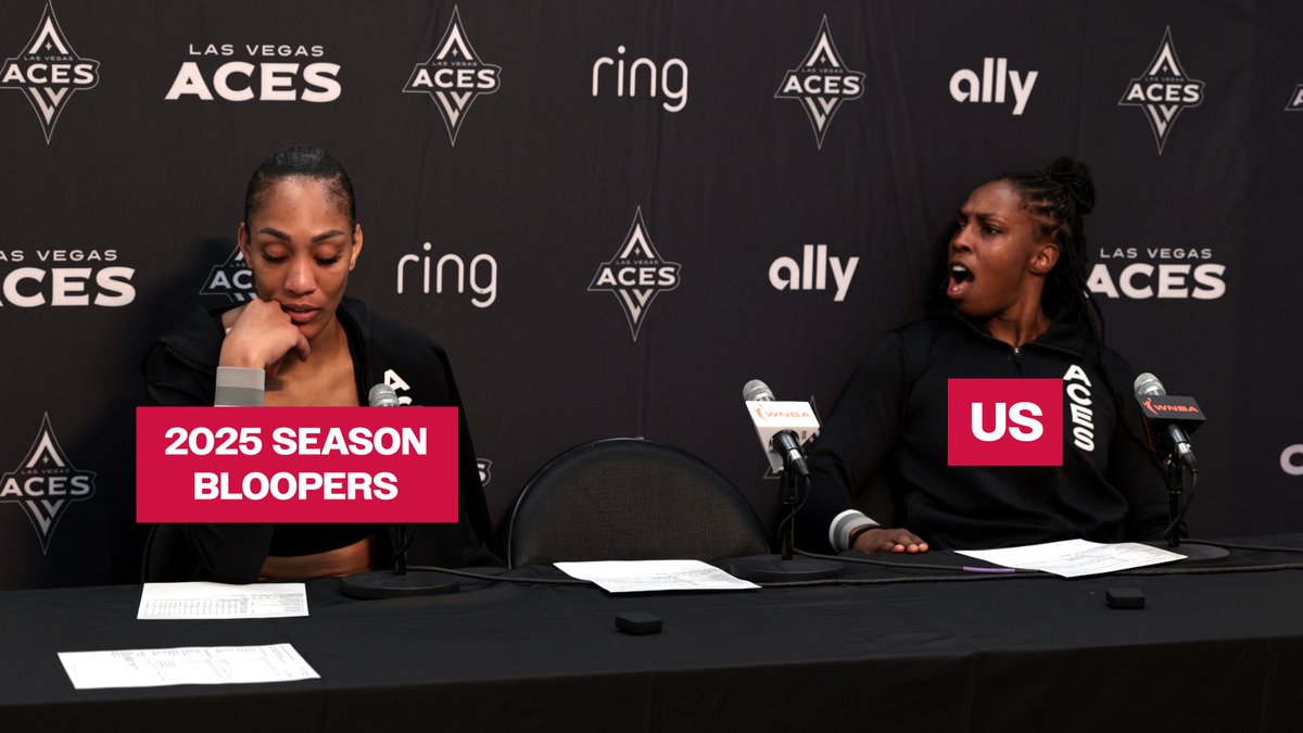 Nobody:

Us: Here's the full 25 minute blooper reel

📺 lvaces.wnba.com/2025Bloopers