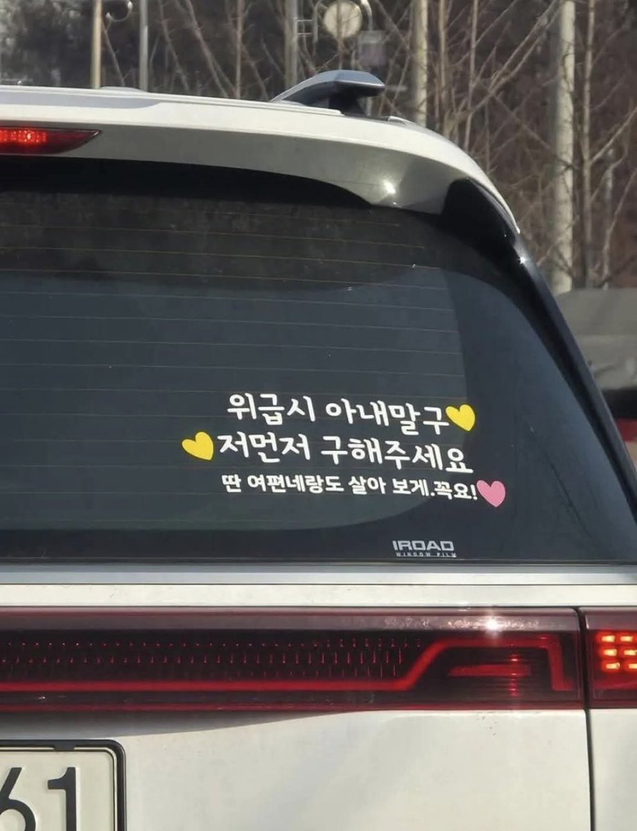 사진과 같은 병신 멘트 스티커가 부착된 카니발을 도로든 뭐든 본다면 피하는 게 상책입니다.