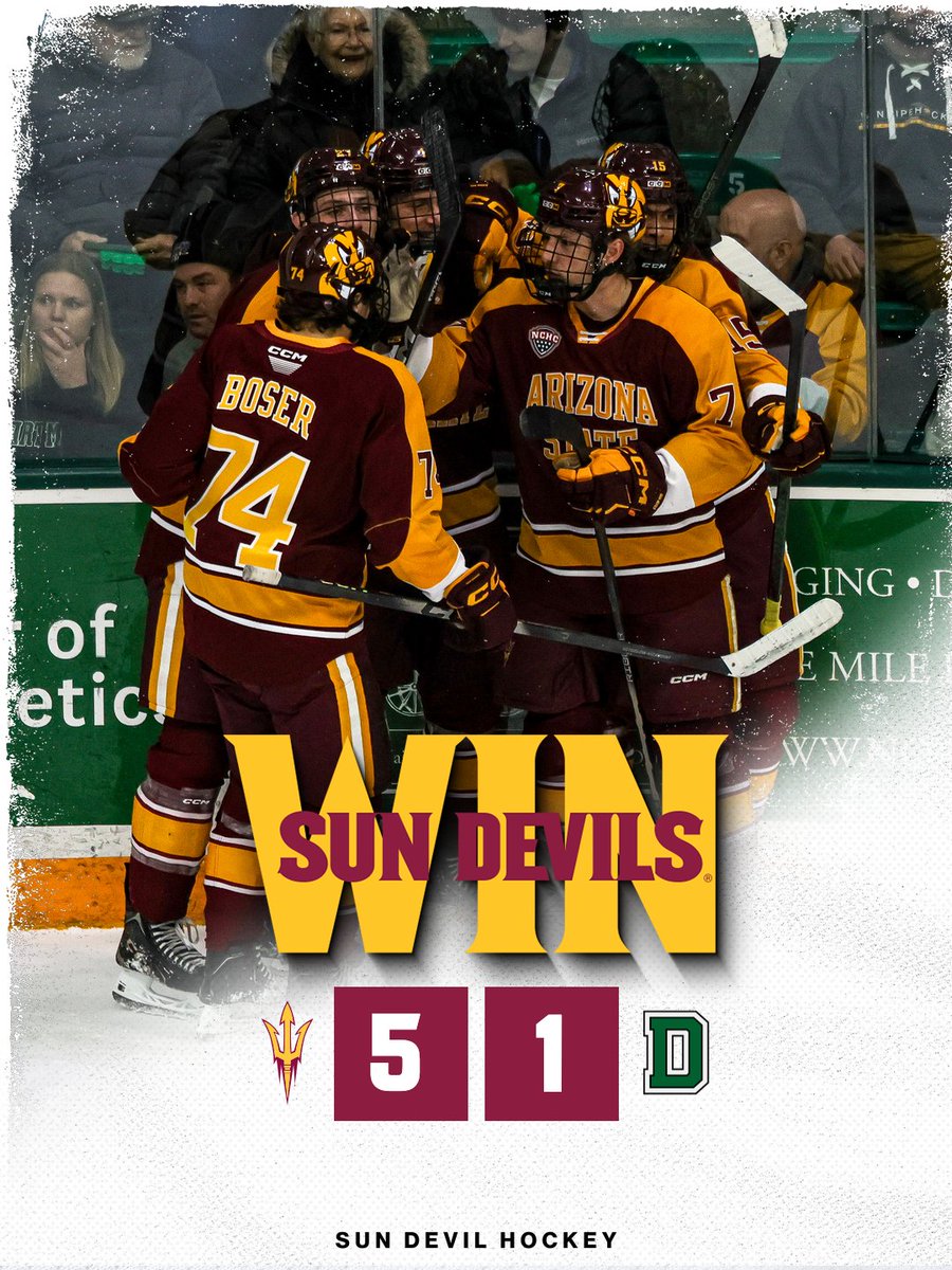 SunDevilHockey's tweet image. DEVILS DOWN NO. 8 DARTMOUTH 😈 #BeTheTradition