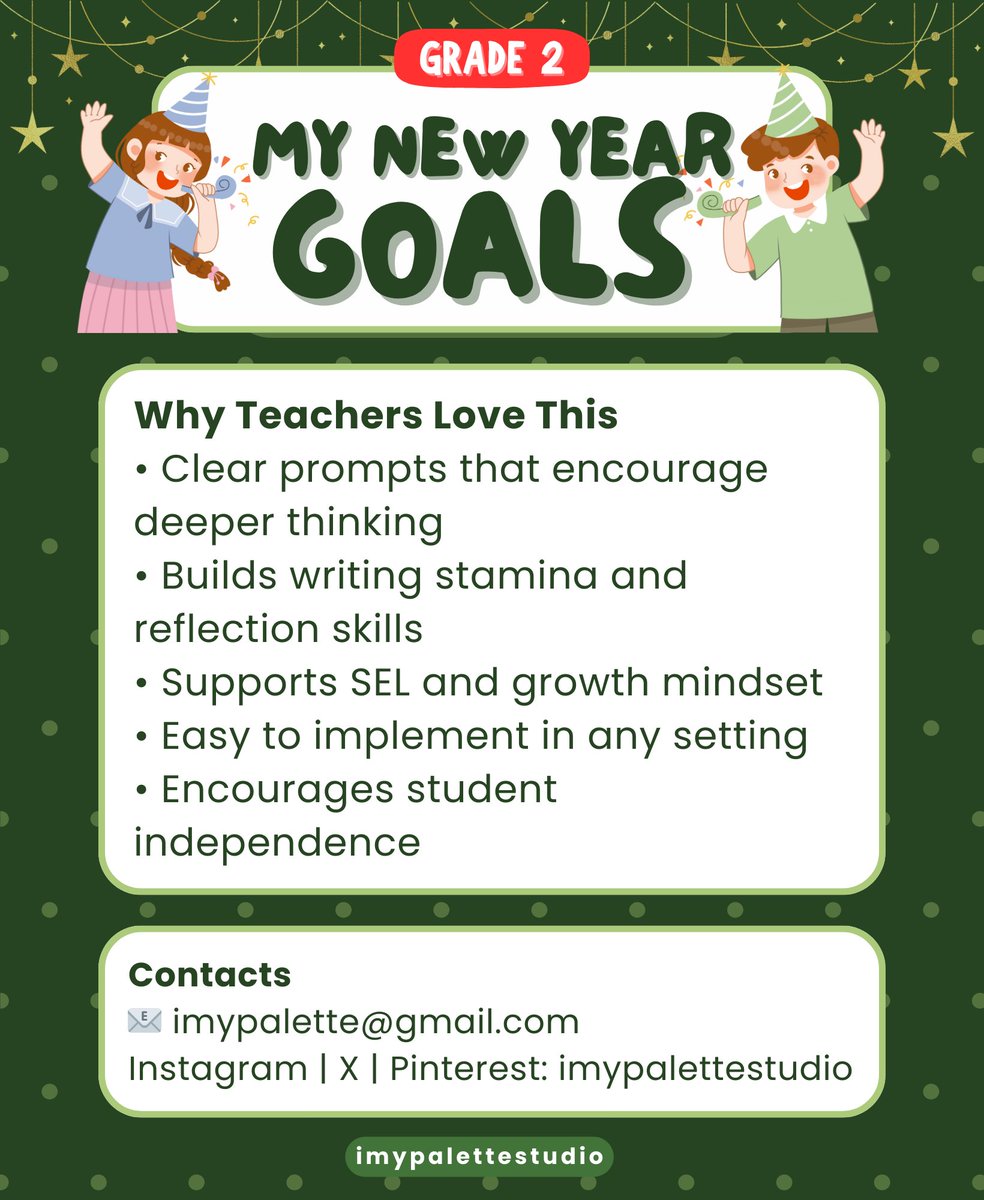 imypalettex's tweet photo. 🖍️Combine creativity and reflection with draw and write goal worksheets designed for Grade 2 students✨

GRAB NOW ON TPT
🔗 https://t.co/03E2UD09rH

#TPT #imypalettestudio #CreativeWriting #Grade2Learning #SELSkills #PrintableWorksheets #TeacherSupport https://t.co/HAlEFStRvl