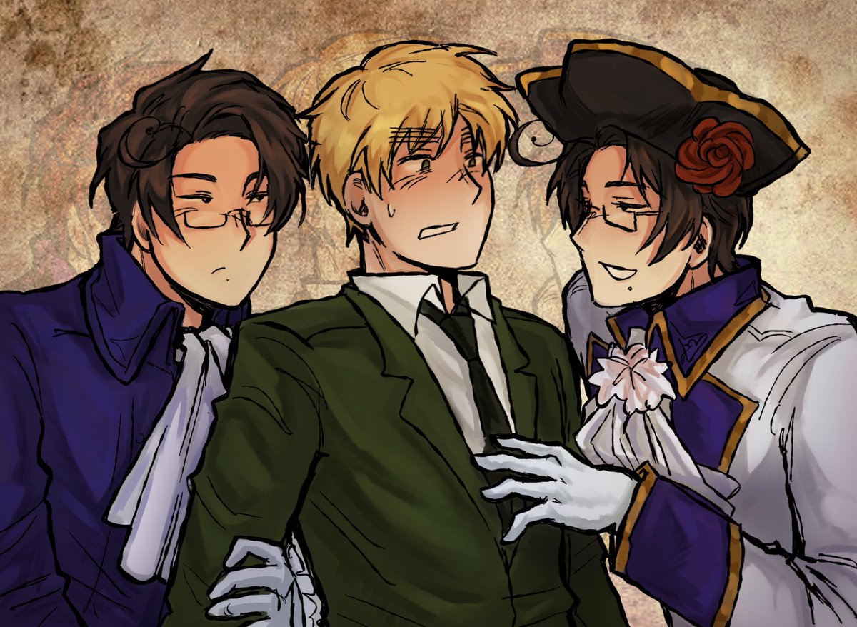 qwe000fart's tweet image. austria x eng x 7 years war austria for an art trade with a little someone 🤫
#hetalia #rodeasa