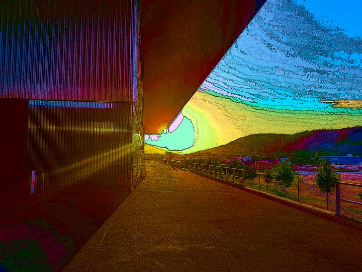 NubesDesign's tweet image. Art of the Day! "Stadion Sunrise". Buy at: ArtPal.com/nubesdesignch?…