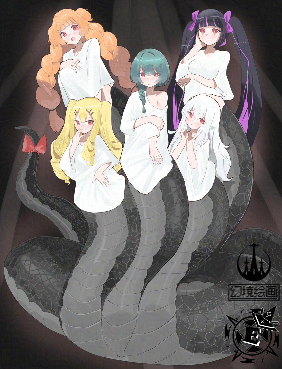 Will these five bodies argue with each other?
[This is a commission work and thanks for the commission!]
#monstergirl #モンスター娘 #Conjoined #hydra #lamia