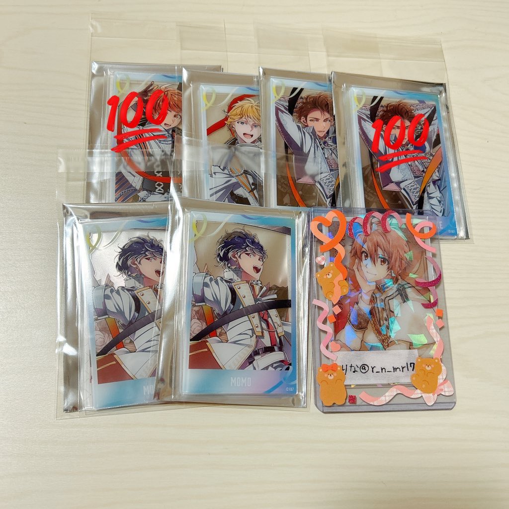 r_n_mr17's tweet photo. 【交換　譲渡】アイナナ アイドリッシュセブン 10周年 10th リンライ リングライト　フォトカード

譲
⭐︎一織　大和　⭐︎壮五　ナギ　龍之介　⭐︎百　千　⭐︎悠　虎於

求
定価＋送料
リングライト千も再交換分で手元にきます。
⭐︎は他のキャラとまとめてお取引してくださる方優先です。→ https://t.co/7prWKuKAdz
