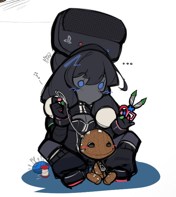 PlutoniumPlutoO's tweet image. Loose thread 🪡 💙🖤
(Ps3 girl and Sackboy comic thingy idk what to call it honestly)