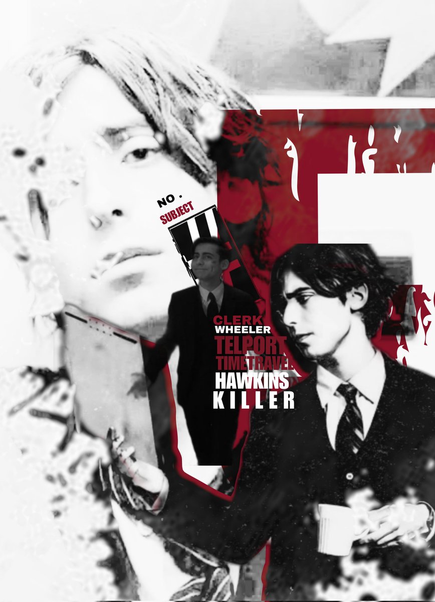 N0FIV3's tweet image. ﹒　    　 †　　　   
 　 　  clerk wheeler  ┈┈  by morana
　   　 stranger things original portrayal 
　   　 casted with aidan gallagher　
⠀　  ⠀　 　₊　　  ﹕　,*