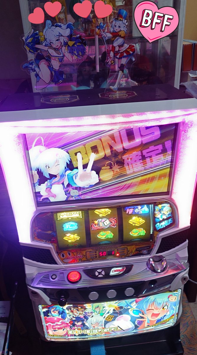 ボンバーガール 筐体装飾 2024年8月1日（木）よりSHIBUYA TSUTAYA 6階IP書店にてコナミ