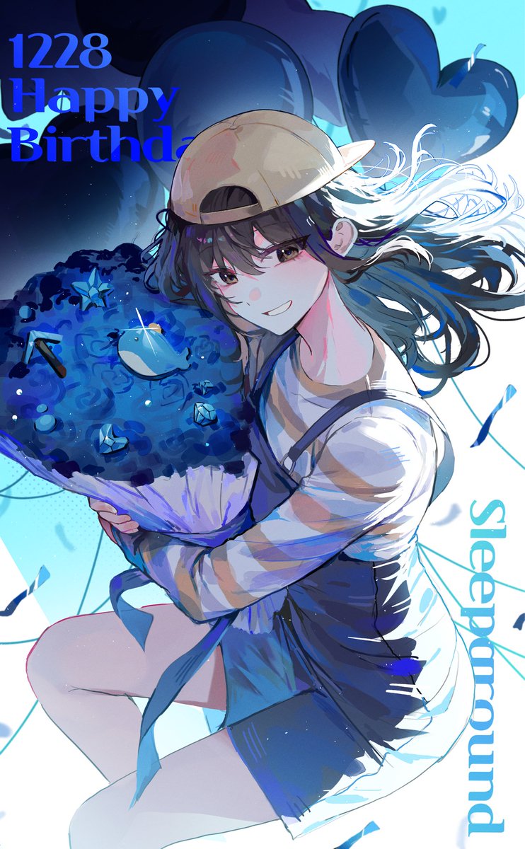 #HAPPY_Sleepground_DAY
#잠뜰의_생일엔_바다를_선물하자

뜰님 생일축하해~💙🐳🩵🎉