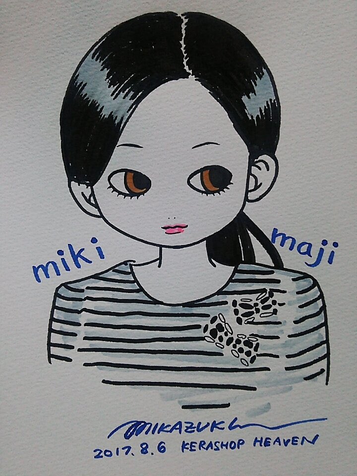 8年半……！来店イベントでの似顔絵イラスト、大切にしていただき感激