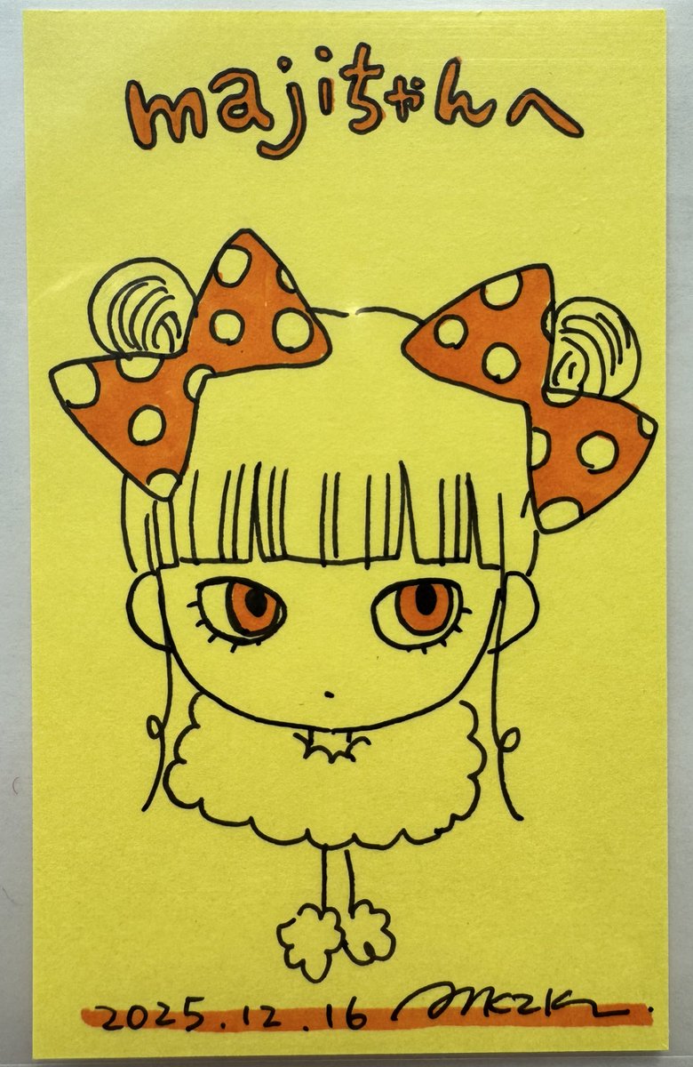 8年半……！来店イベントでの似顔絵イラスト、大切にしていただき感激