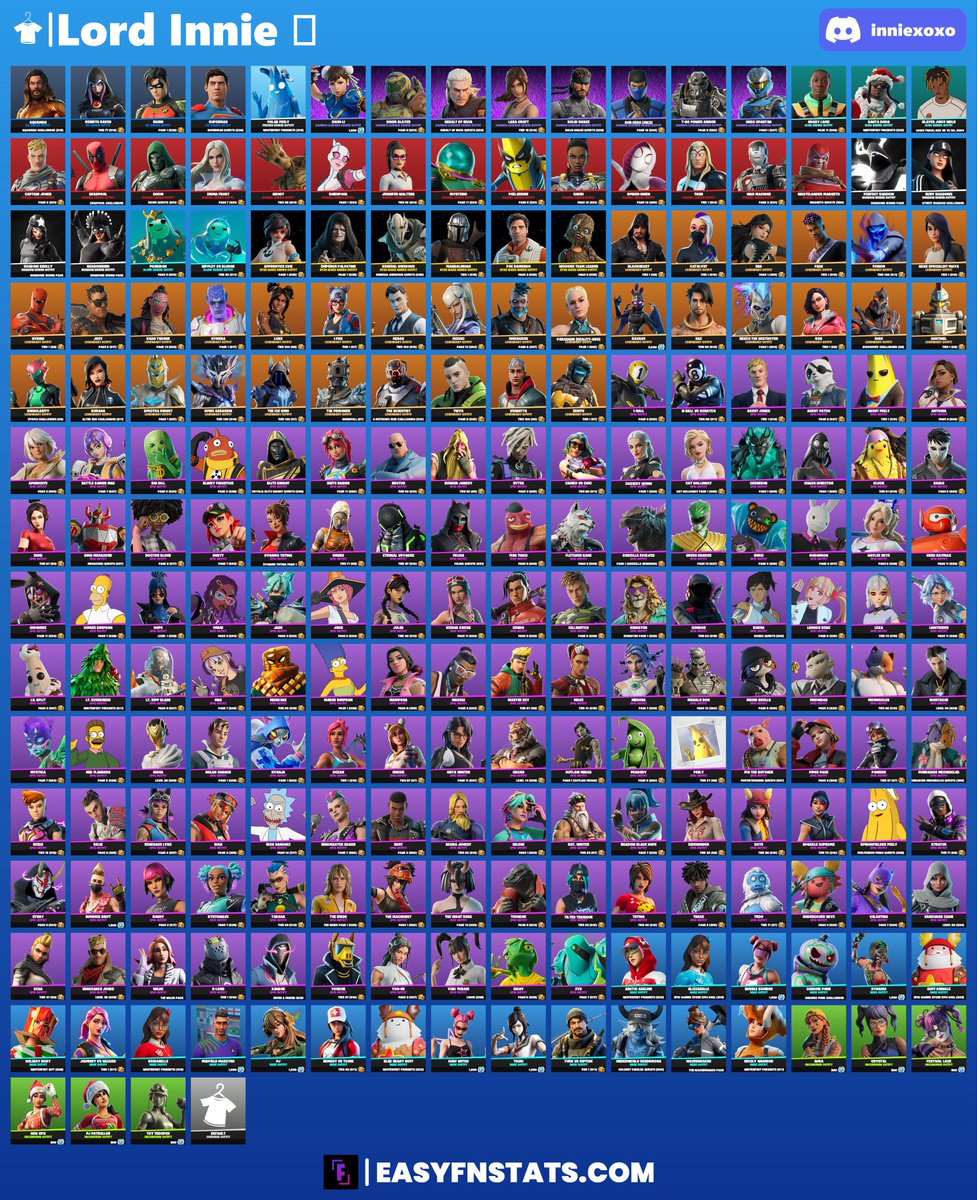 InnieHimself's tweet photo. Premium Fortnite Account for Sale! 
Chapter 1 Season 5 - Chapter 7

⭐️ 230 Outfit ⭐️ 297 Back Bling ⭐️ 277 Pickaxe ⭐️ 238 Glider ⭐️ 970 Emotes ⭐️ Account Level 3226 ⭐️

DM FAST!!!
#Fortnite #FortniteAccount #FortniteOG #FortniteSale https://t.co/MzZWpu5kmc