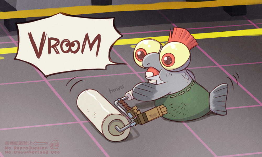 掃除頑張った！！
（過去絵）