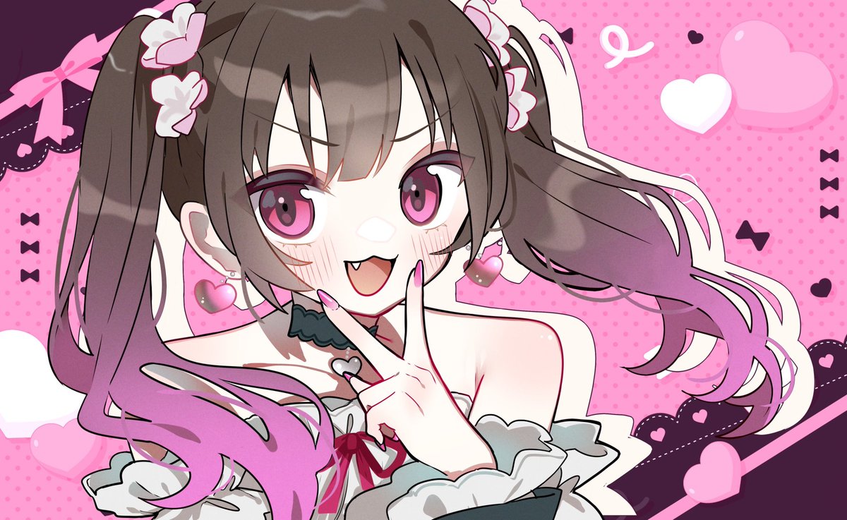 「依頼で茜さくさんのファンアート描かせていただきました たくさん使っていただけたら」|柏森たま。のイラスト