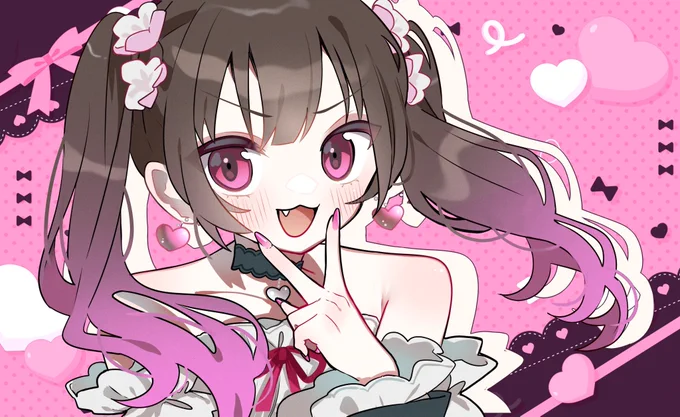 依頼で茜さくさんのファンアート描かせていただきました たくさん使っていただけたら嬉しいです