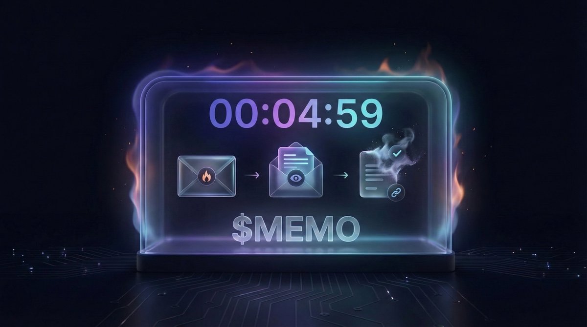 MemoOnSol's tweet image. Burn-Upon-Read 🔥

We are bringing self-destructing messages to the $MEMO Web App.

The Flow:
1️⃣ Send sensitive info.
2️⃣ Receiver opens it. 
3️⃣ We cryptographically prove delivery on-chain. 
4️⃣ The message vanishes forever. 

You get the Proof. They get the Message. Nobody gets…