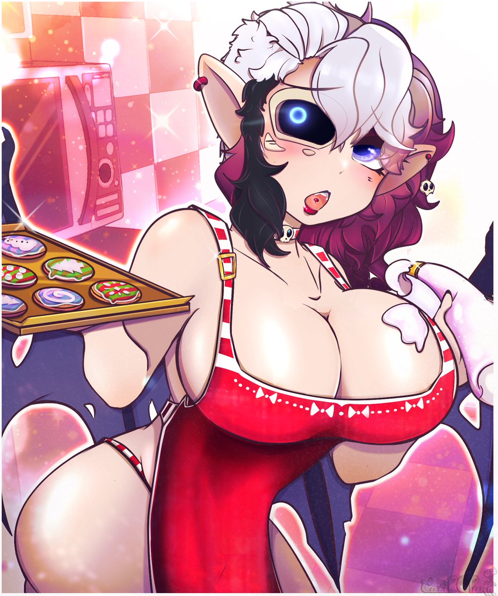 CatiPOPurr's tweet image. 🩷[  YCH ] :: Chrim Cookies! 🍪   
-For @helbite  !  

 #wifu #cookie #cookies #holiday #vtuber