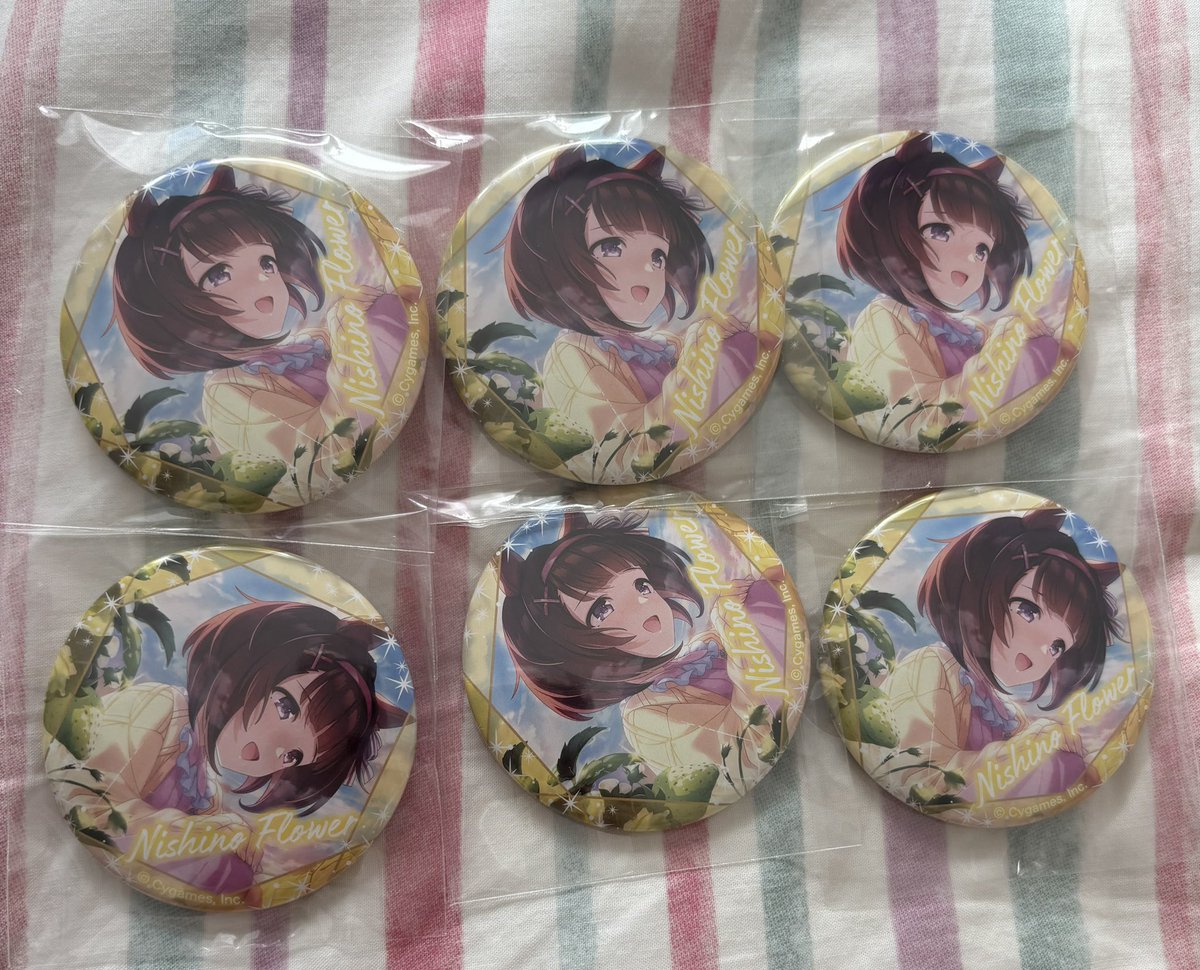 譲渡 ウマ娘 canバッジ 譲 ニシノフラワー 求 各200円(+送料) 郵送