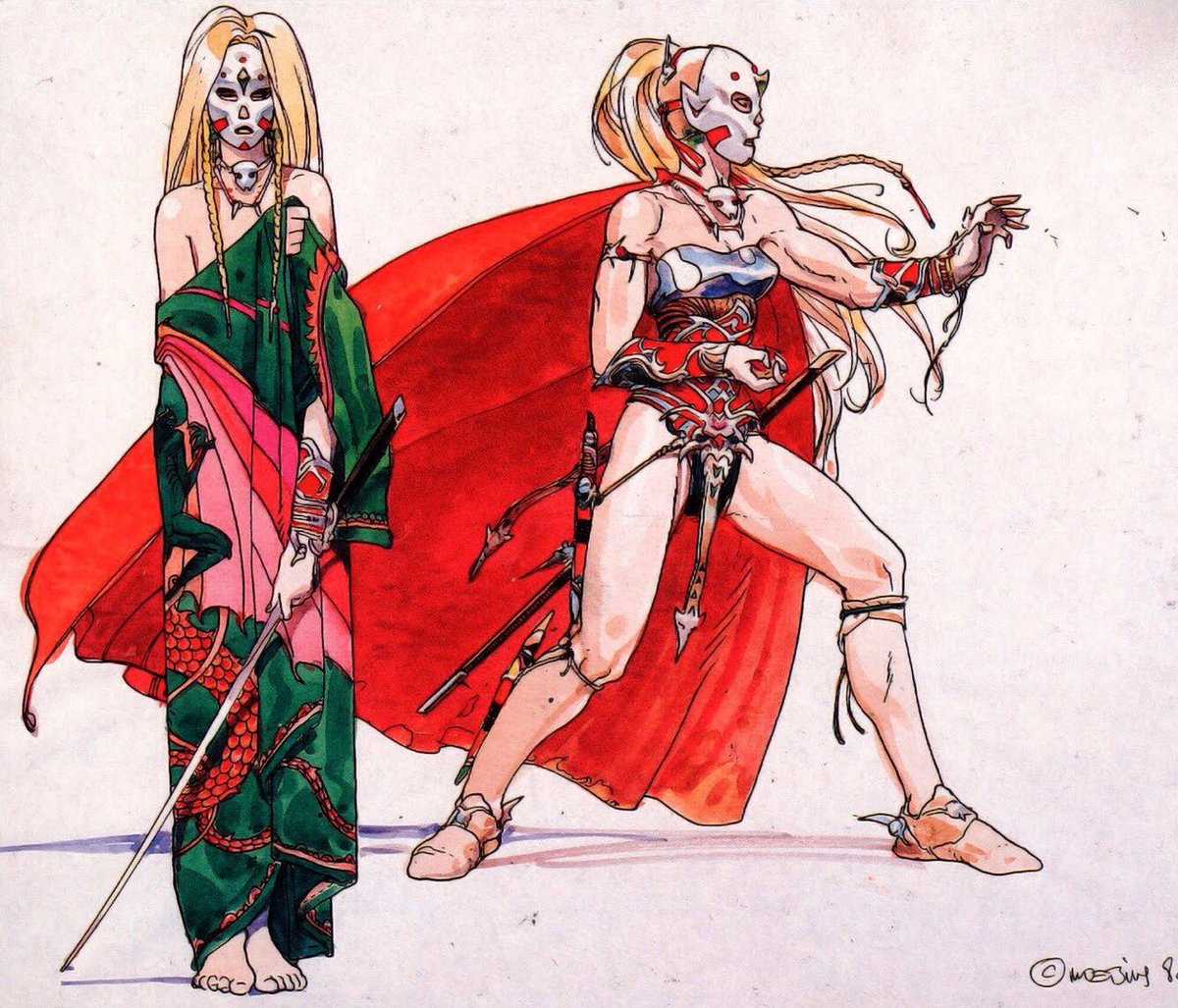 CoolComicArt's tweet image. Willow (1988) concept art by Moebius