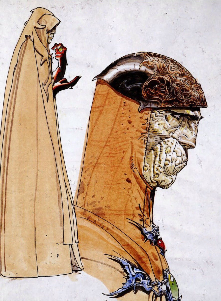 CoolComicArt's tweet image. Willow (1988) concept art by Moebius