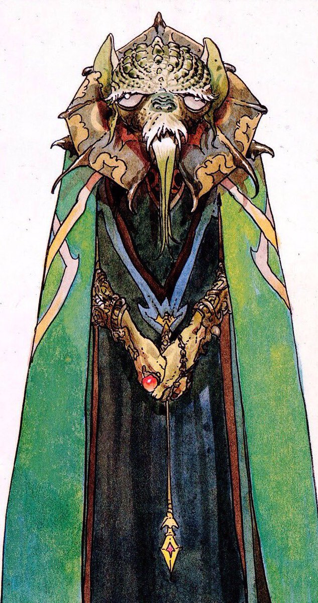 CoolComicArt's tweet image. Willow (1988) concept art by Moebius