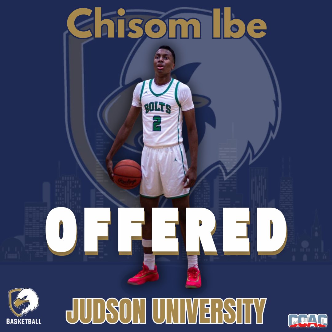 Chisom_Ibe10's tweet photo. After a great conversation with @CoachDAlbanese , I am blessed to receive an offer from @JudsonMBB! 
@BoltsBoysBball @willhoman15 https://t.co/sr8DBQaKOF
