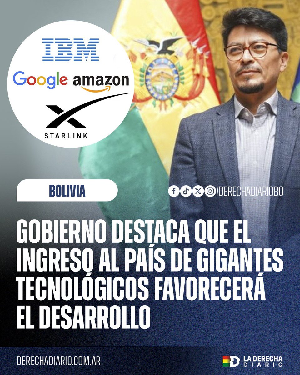 🚨🇧🇴 | INVERSIONES TECNOLÓGICAS TRAERÁN EMPLEO Y FORMACIÓN: El canciller Fernando Aramayo destacó que nuevas empresas internacionales llegarán al país para ofrecer formación y empleo, reduciendo desigualdades y abriendo oportunidades reales en el sector tecnológico.
