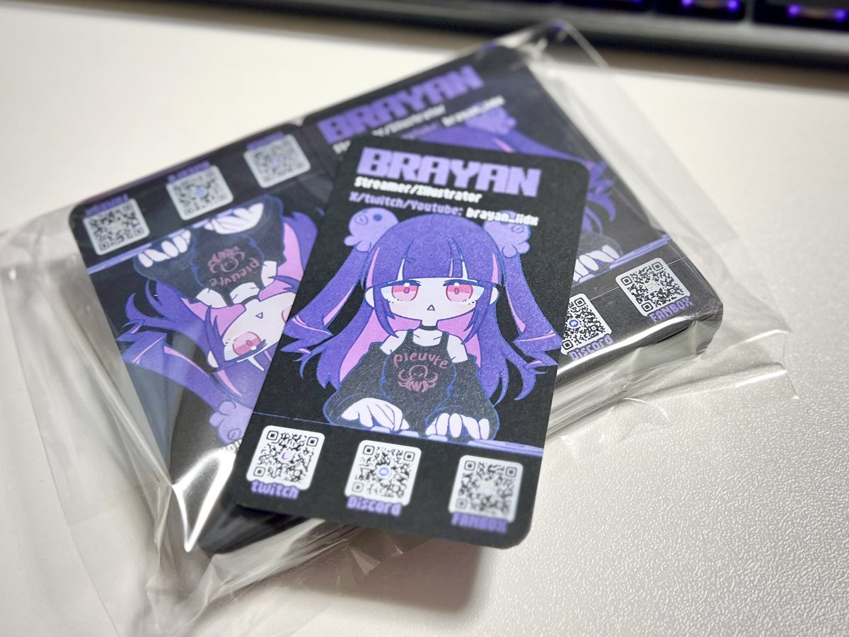 新しいお名刺が完成しました！！！( :3ミ あまりにもかわいい(自画自賛