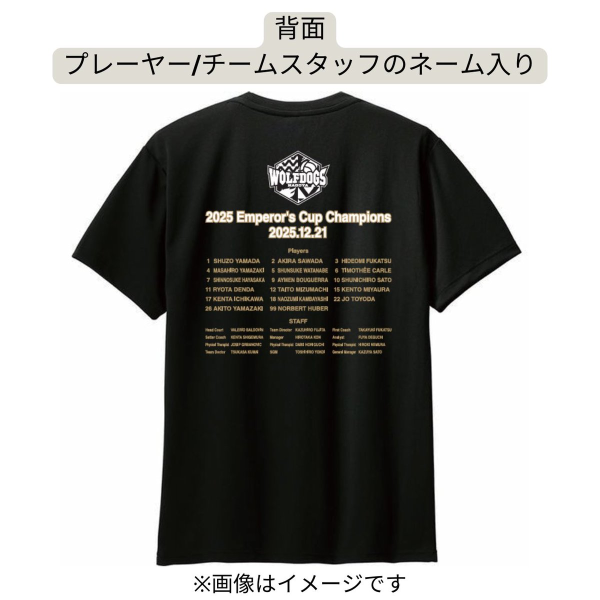 WOLFDOGS NAGOYA CUP 限定Tシャツ 🐺WOLFDOGS NEWS🐶 「令和7年度天皇杯・皇后杯JVA全日本バレーボール