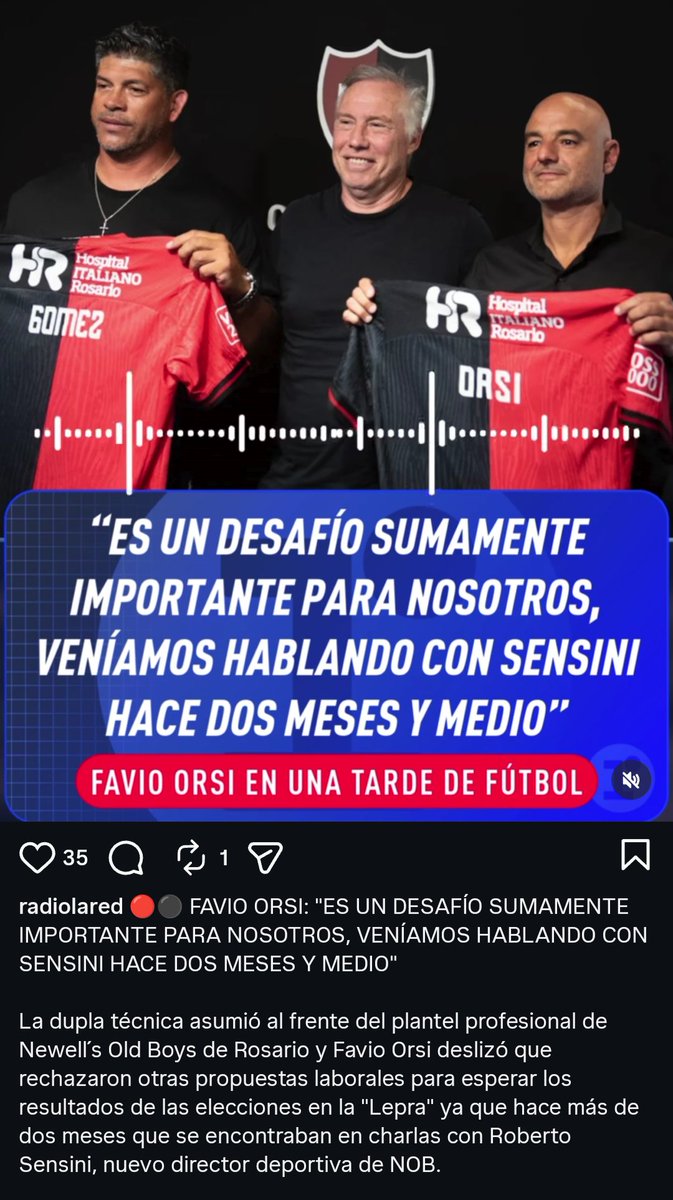 Jaja hace 2 meses y medio venían negociando pero en campaña ni lo nombraban porque garpaba más nombrar a anselmi... Es cualquier cosa esto