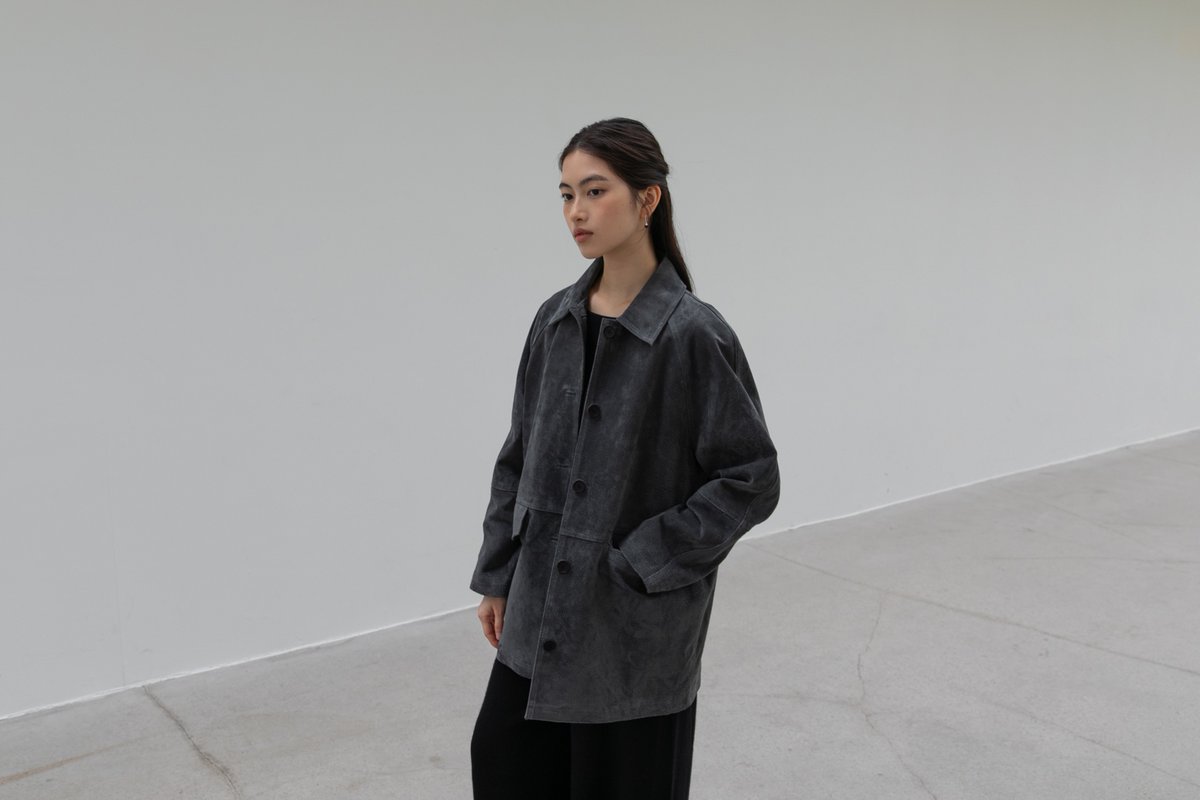 ohotoro スウェードジャケット OHOTORO スエードジャケット ベージュ - メルカリ