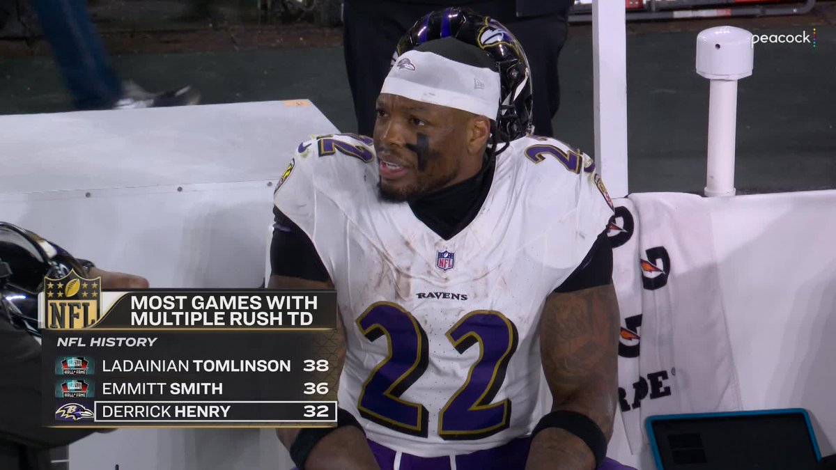 NFL's tweet image. In the company of Hall of Famers 👑