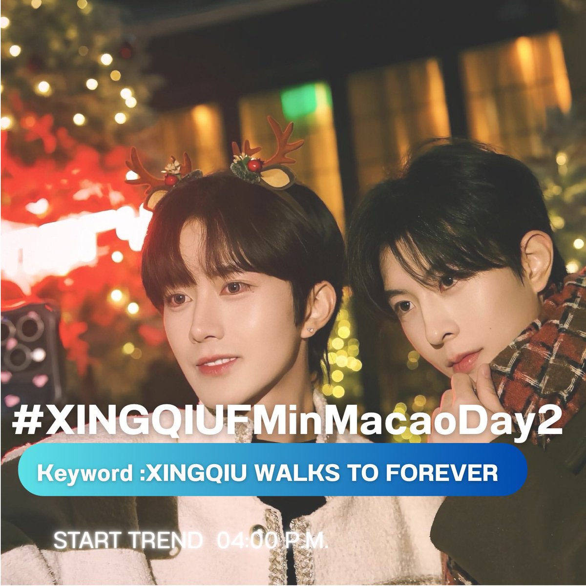 XingQiu_Data's tweet photo. #DataForXingQiu📈📉
 Eliot & Kipuka take the stage at Macao 

🔑 XINGQIU WALKS TO FOREVER
#️⃣#.XINGQIUFMinMacaoDay2 
🗓️ DATE : 28 DEC 2025
📈 START TREND : 04:00 PM[GMT+7]

❌Kindly refrain from starting the trend before the scheduled time.❌

Hashtag created by @XINGQIUGLOBAL 

ติด #️⃣ เพื่อเพิ่มยอดเอนเกจ 💬 รีทวีต | 🔁 โควต | 💙 กดหัวใจ | ✨ เมนชั่น

#DesireTheSeries  #ABODesire #EliotHuang #HuangXing  #黄星 
  #QiuDingjie #KipukaQiu #邱鼎杰