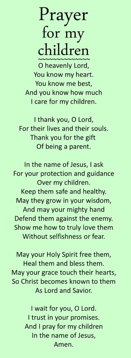 Really_Hamilton's tweet image. I pray daily for my children and their salvation. May they continually seek a relationship with Jesus. Amen.