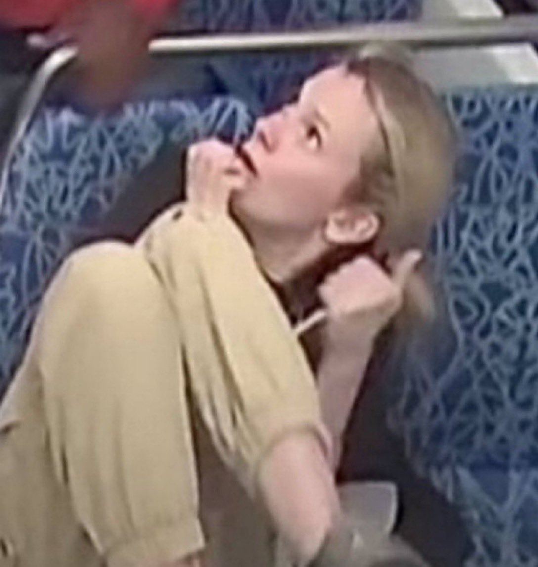 Mofoman360's tweet image. Her eyes say everything what must she have been going through in this moment 

It’s truly horrific 😢😢😢 

We will NEVER forget you Iryna Zarutska