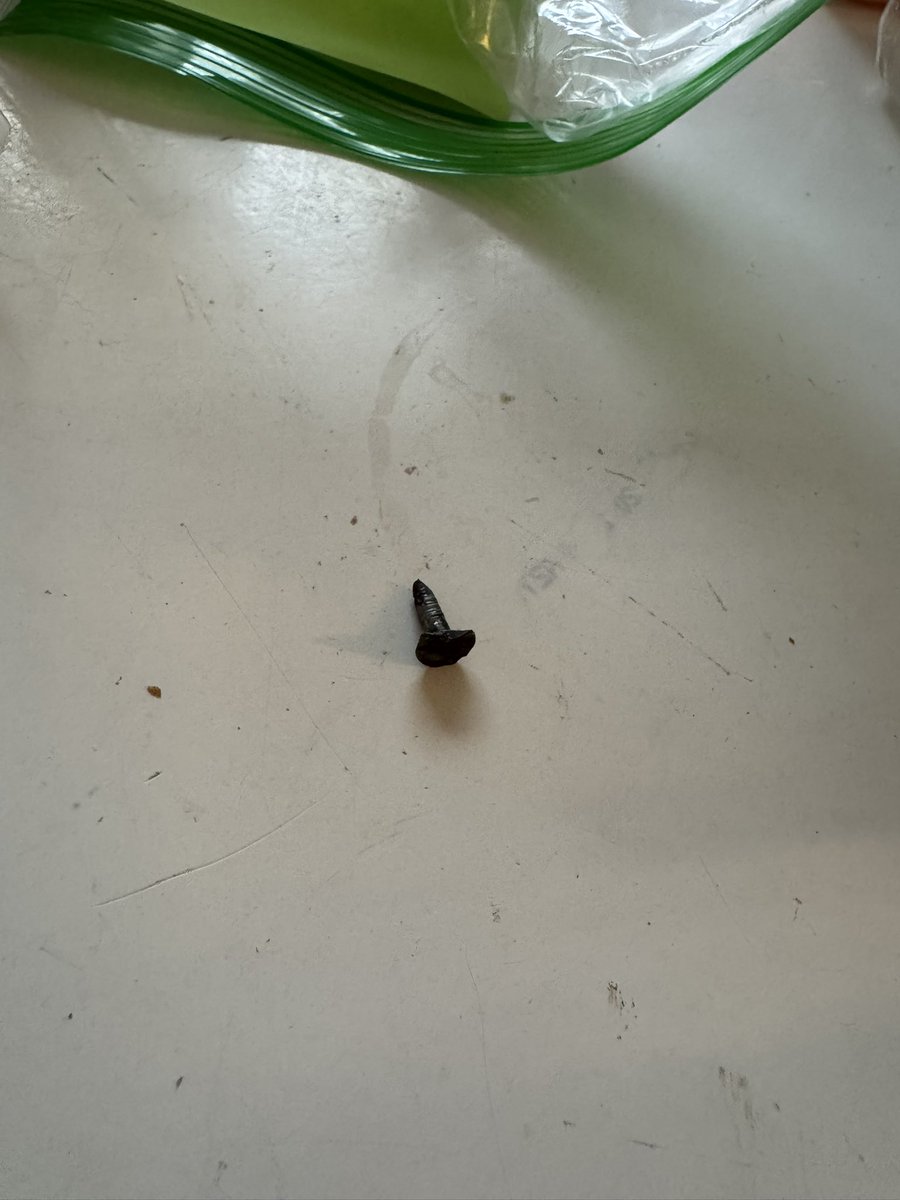 jonveschio's tweet photo. @Roots_Tweets ordered through doordash on Dec 23 and my meal had a metal screw in it. We called but no one resolved. Huge safety issue! https://t.co/7lWs6NoBbQ
