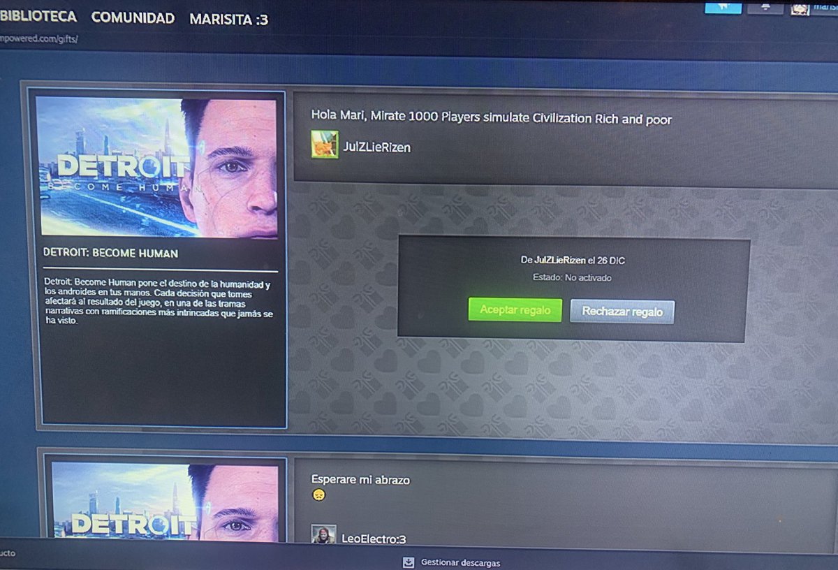 me regalaron el detroit dos veces alguien sabe si es q lo rechazo se devuelve el dinero???